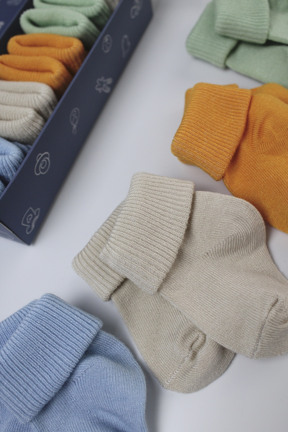 KARAMİLA 5'li Erkek Set Bebek BAMBU Çorap - Yenidoğan Çorap - Bebek Çorap Baby Socks fotoğrafı 2 (önizleme)