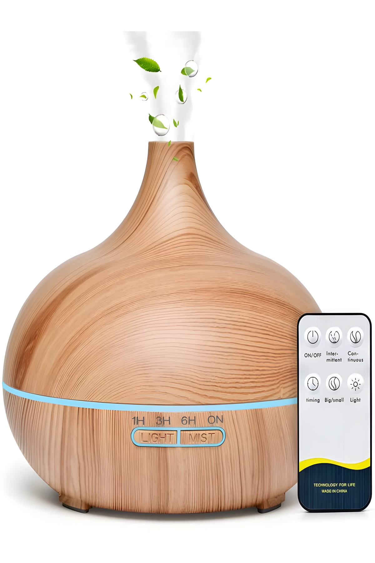 DEANB 500ml Kumandalı Ahşap Desenli Aroma Difüzör Hava Nemlendirici – 7 ...