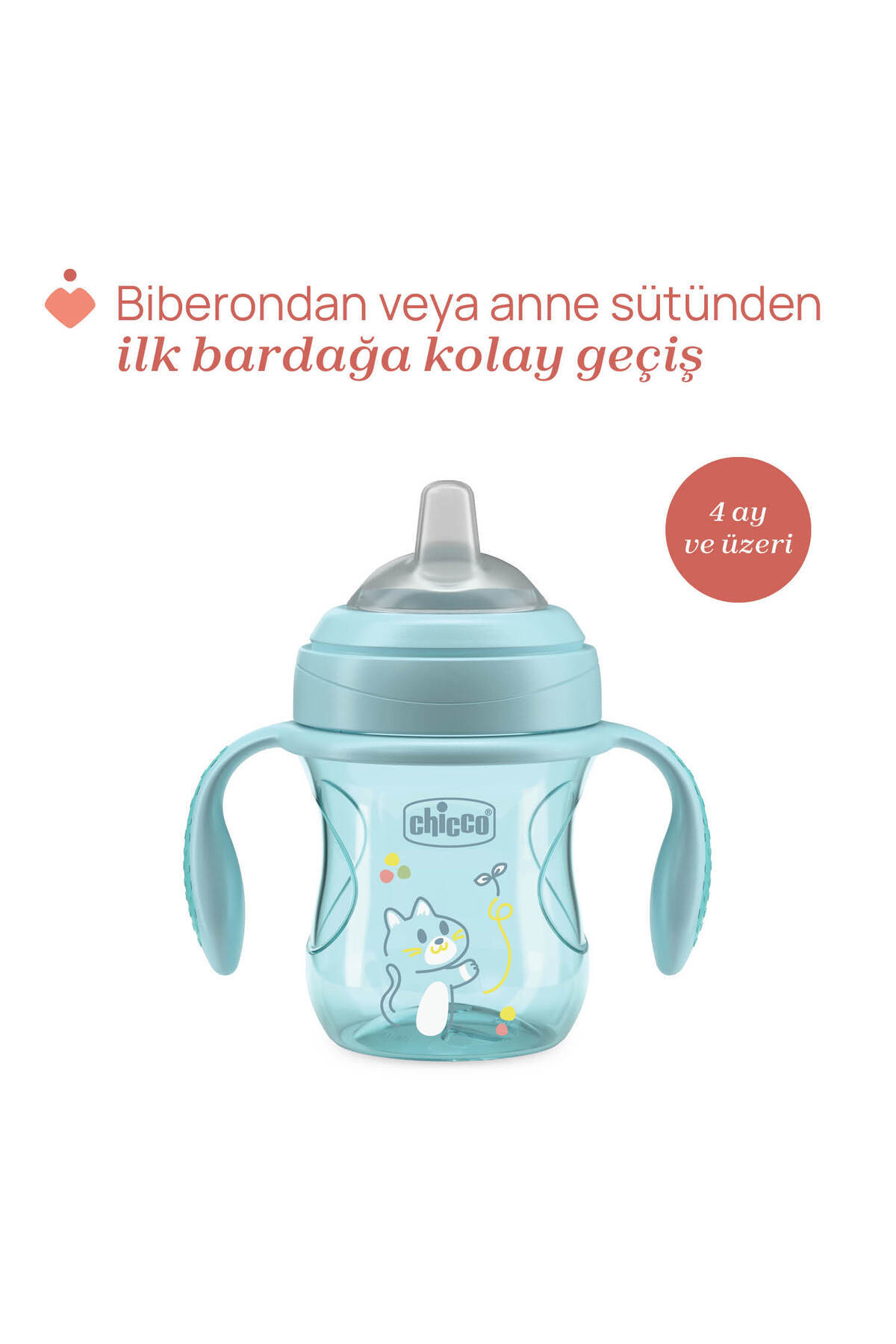Chicco YUMUŞAK UÇLU GEÇİŞ BARDAĞI 4AY ERKEK fotoğrafı 4 (önizleme)
