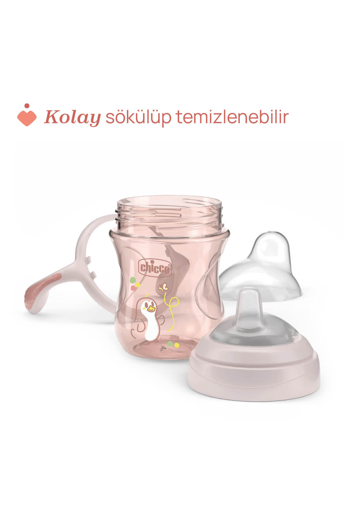 Chicco YUMUŞAK UÇLU GEÇİŞ BARDAĞI 4 AY KIZ fotoğrafı 7 (önizleme)