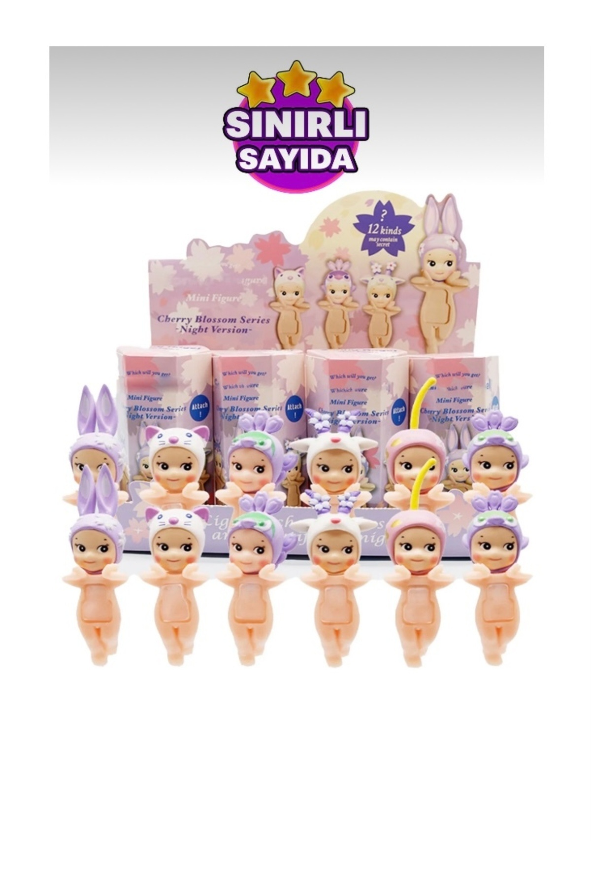 Sakura Konsept Sonny Angel Cherry Blossom Night Mini Figür Serisi Sürpriz 1 Adet