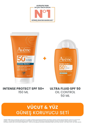 Avene Vücut & Yüz Güneş Koruyucu Seti (Intense Protect SPF 50 150 ML + Ultra ...
