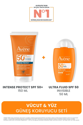 Avene Vücut & Yüz Güneş Koruyucu Seti (Intense Protect SPF 50 150 ML + Ultra ...