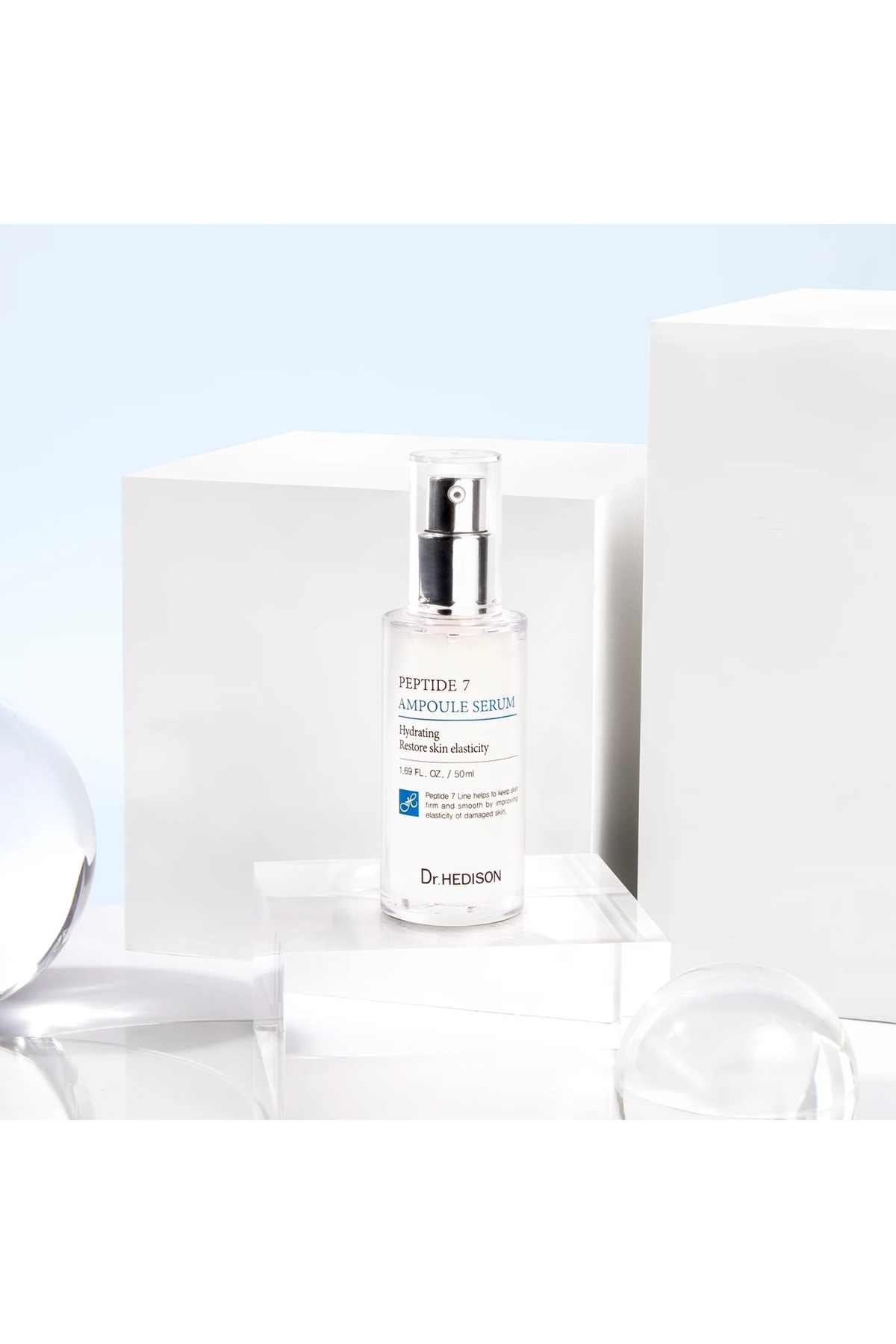 7 Peptitli Kırışıklık Karşıtı Yüz Serumu 50 ml – Peptide 7 Ampoule Serum, %2 Niasinamid, Hyalüronik Asit ve Kolajen İçeren Sıkılaştırıcı Nemlendirici Serum — PPT73 — تصویر 6 از 8