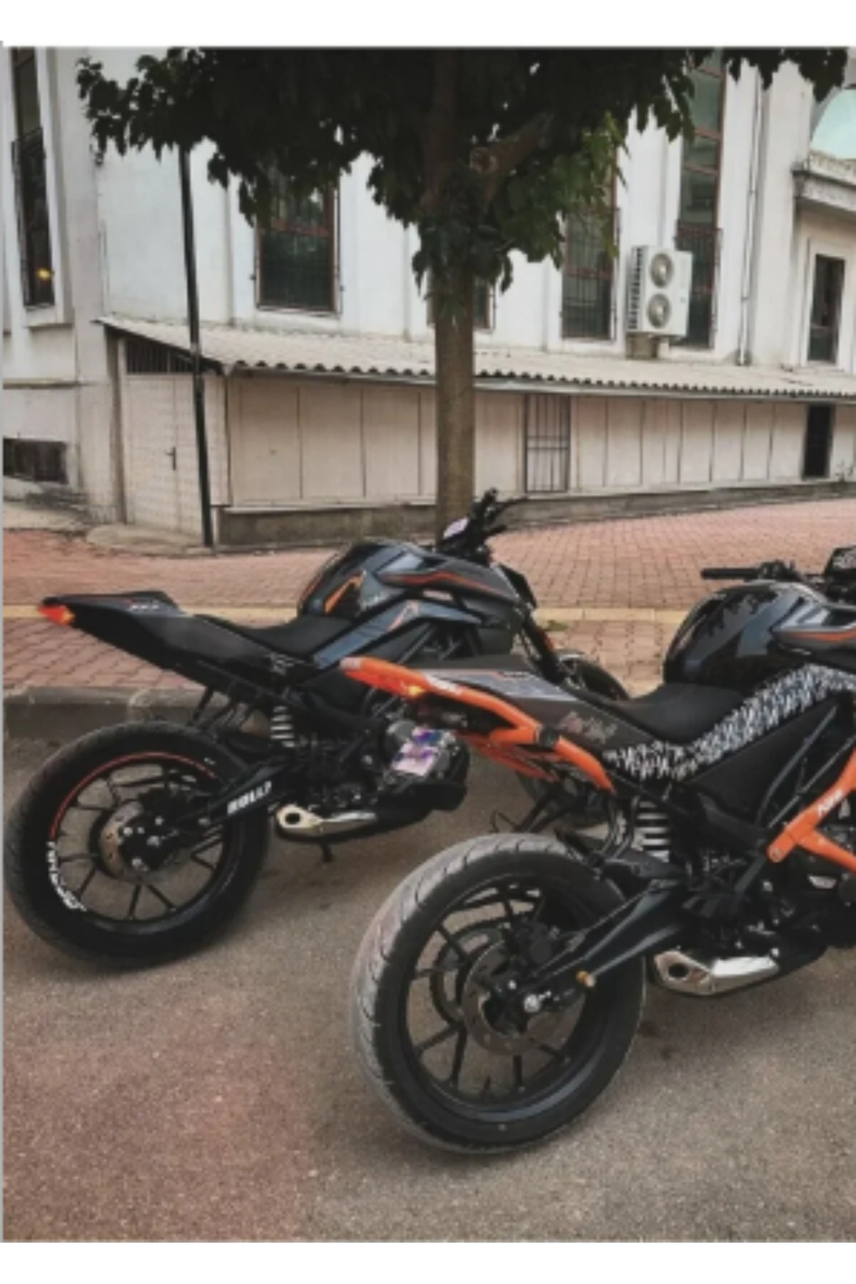 İnan NK 250 ÖZEL TAKOZLU KUYRUK KORUMA DEMİRİ TEKER DEMİRİ STUNT APARATI (TURUNCU)