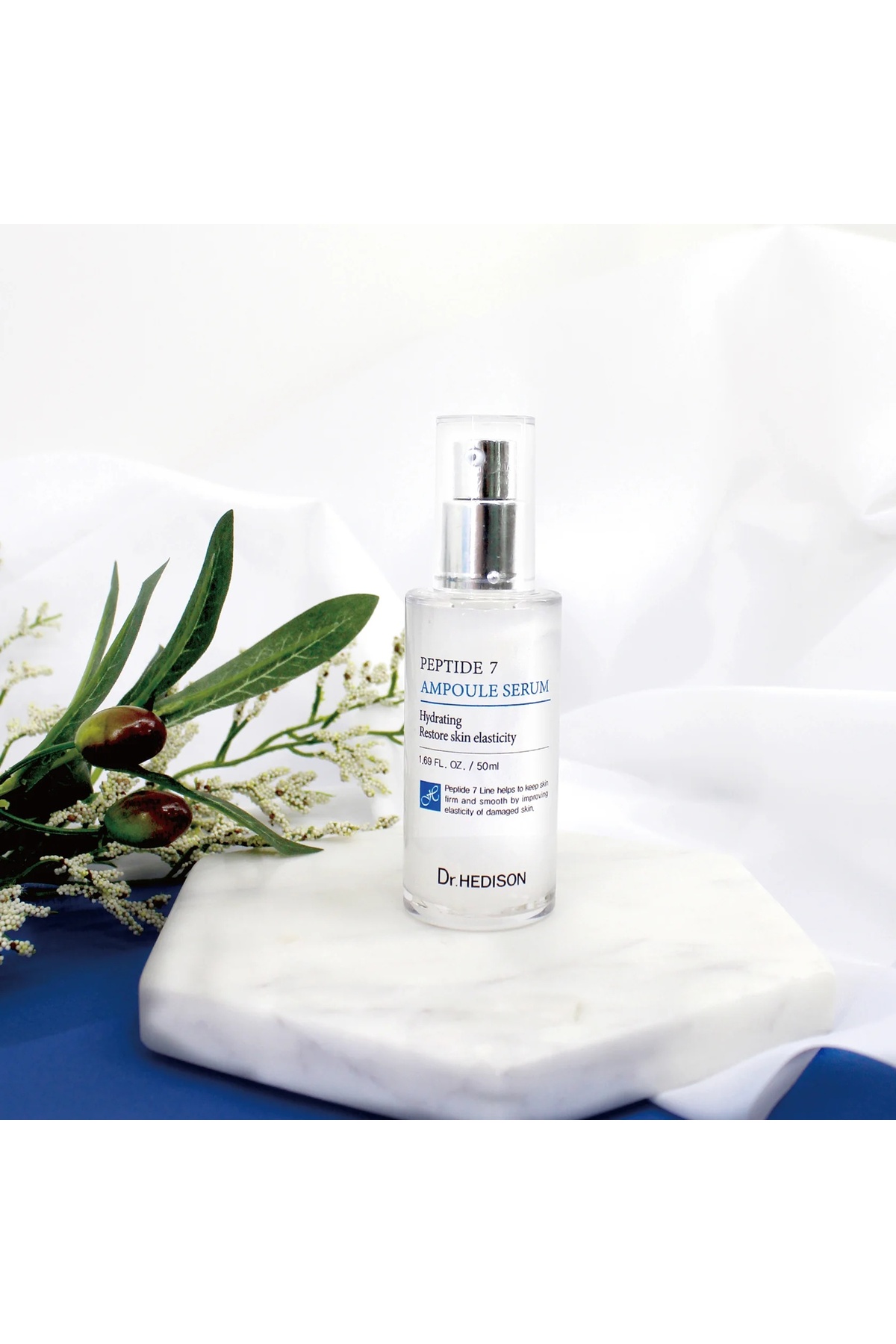 7 Peptitli Kırışıklık Karşıtı Yüz Serumu 50 ml – Peptide 7 Ampoule Serum, %2 Niasinamid, Hyalüronik Asit ve Kolajen İçeren Sıkılaştırıcı Nemlendirici Serum — PPT73 — تصویر 4 از 8
