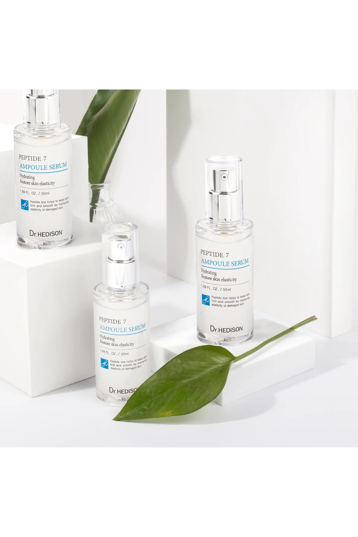 7 Peptitli Kırışıklık Karşıtı Yüz Serumu 50 ml – Peptide 7 Ampoule Serum, %2 Niasinamid, Hyalüronik Asit ve Kolajen İçeren Sıkılaştırıcı Nemlendirici Serum — PPT73 — تصویر 5 از 8