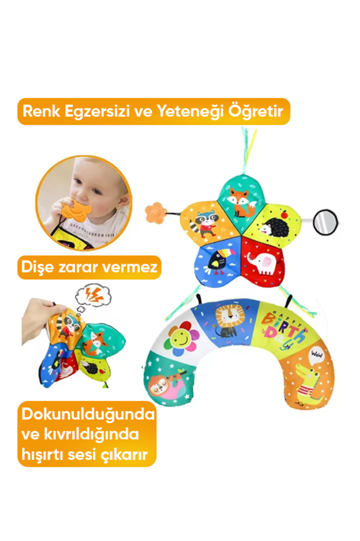 اسباب‌بازی بالش مونته‌سوری برای وقت شکم نوزاد ۰–۶، ۶–۱۲، ۱۲–۱۸ ماه