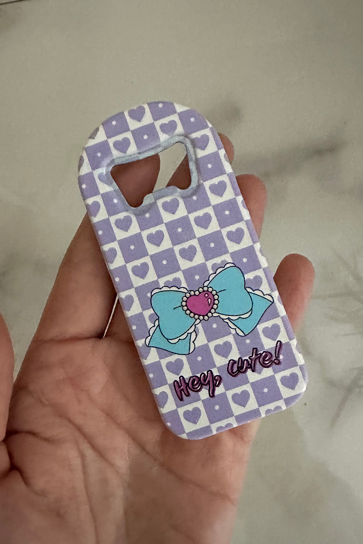 MODAZEY Fiyonk Desenli Magnetli Açacak