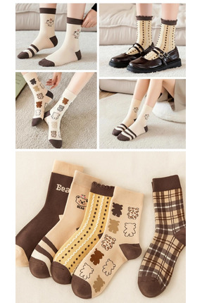 Çorapland 5 Çift Kadın Renkli Çorap