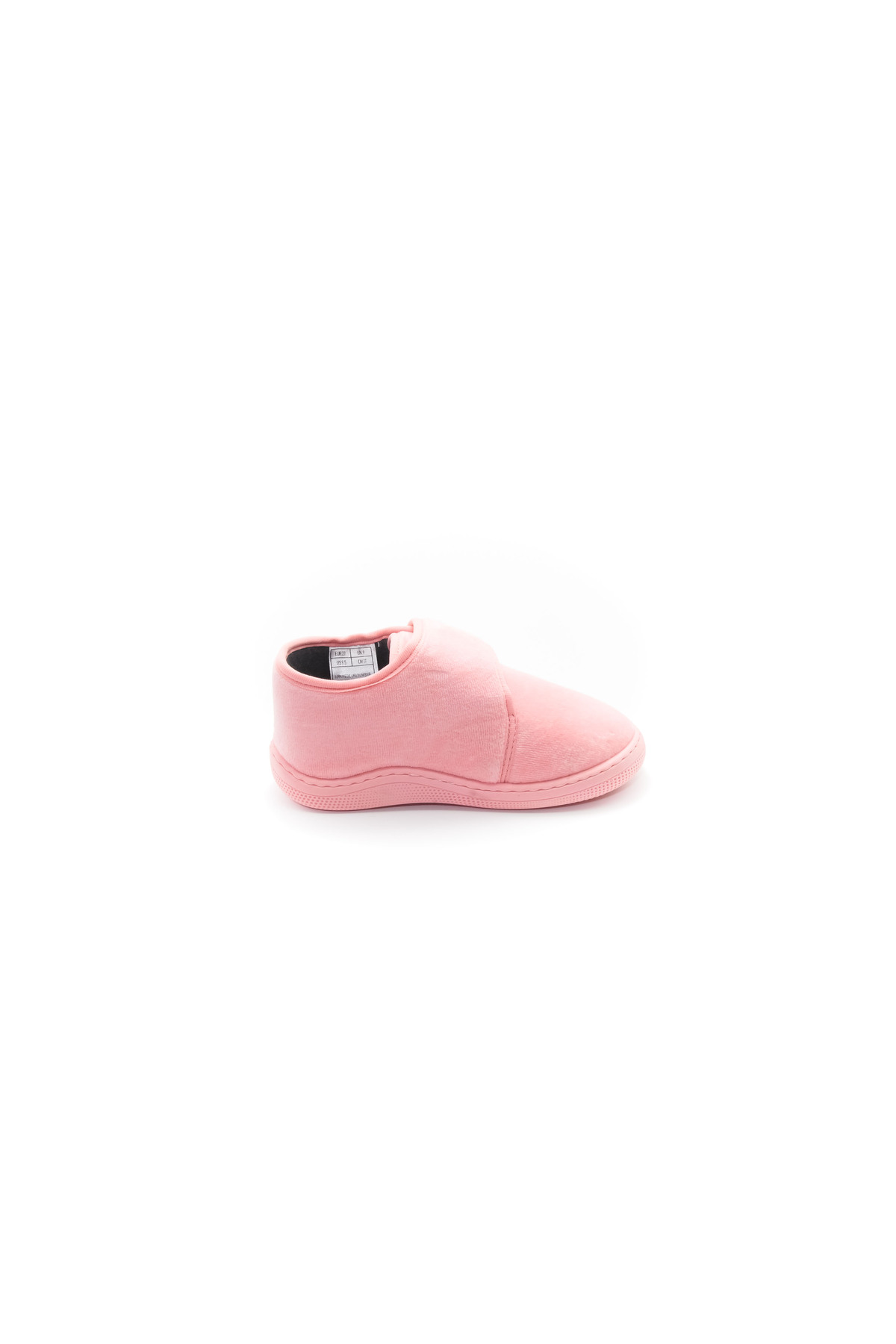 KU&PA SHOES Pas Pembe Kadife Kids Çocuk Unisex Panduf Ayakkabı Cırtlı Rahat Kaydırmaz Taban Ev Patiği KP-1001 fotoğrafı 6 (önizleme)