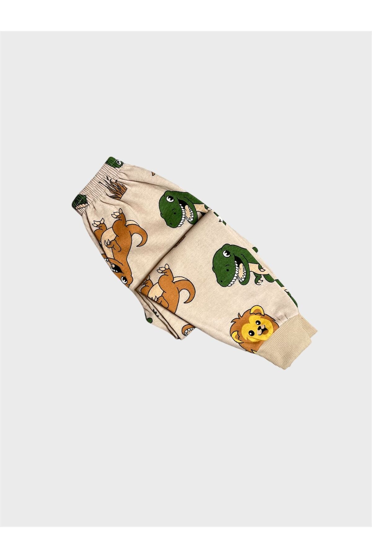 ALİŞ KİDS Erkek Çocuk Pamuklu Şardonlu Bej Rengi Safari Desenli Uzun Kollu Kışlık Pijama Takımı fotoğrafı 6 (önizleme)