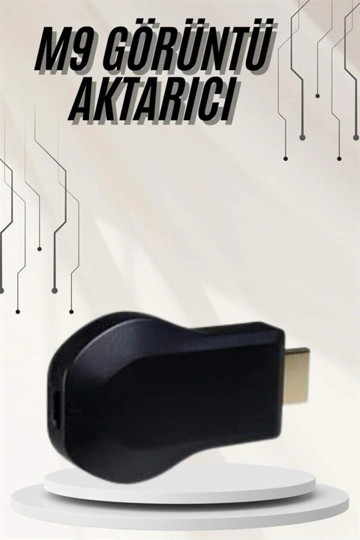 TeknomAVM Kablosuz Hdmı Ses Ve Görüntü Aktarıcı Kolay Taşınabilir Yüksek Çözünürlüklü