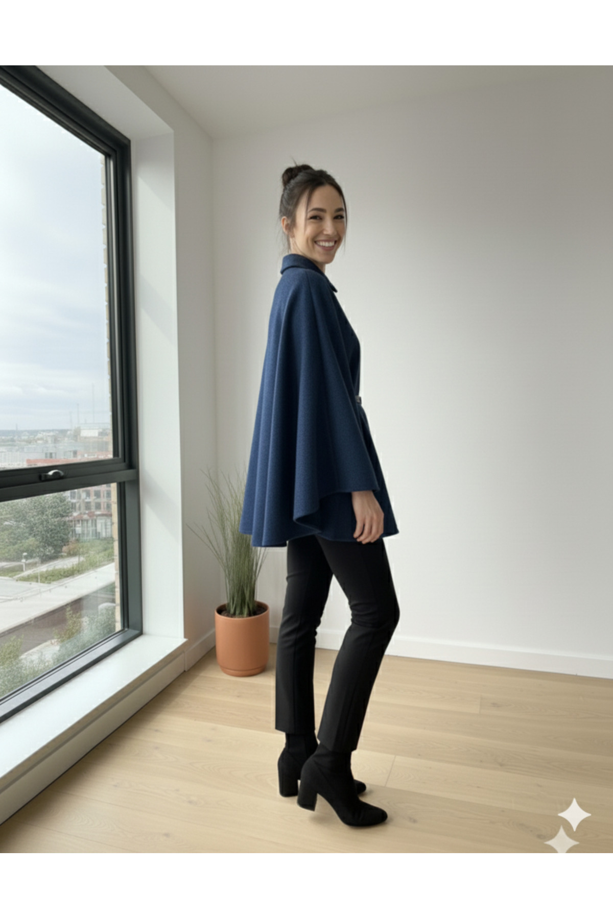 UnikaBoutique Kadın Yeni Sezon Kemerli Panço