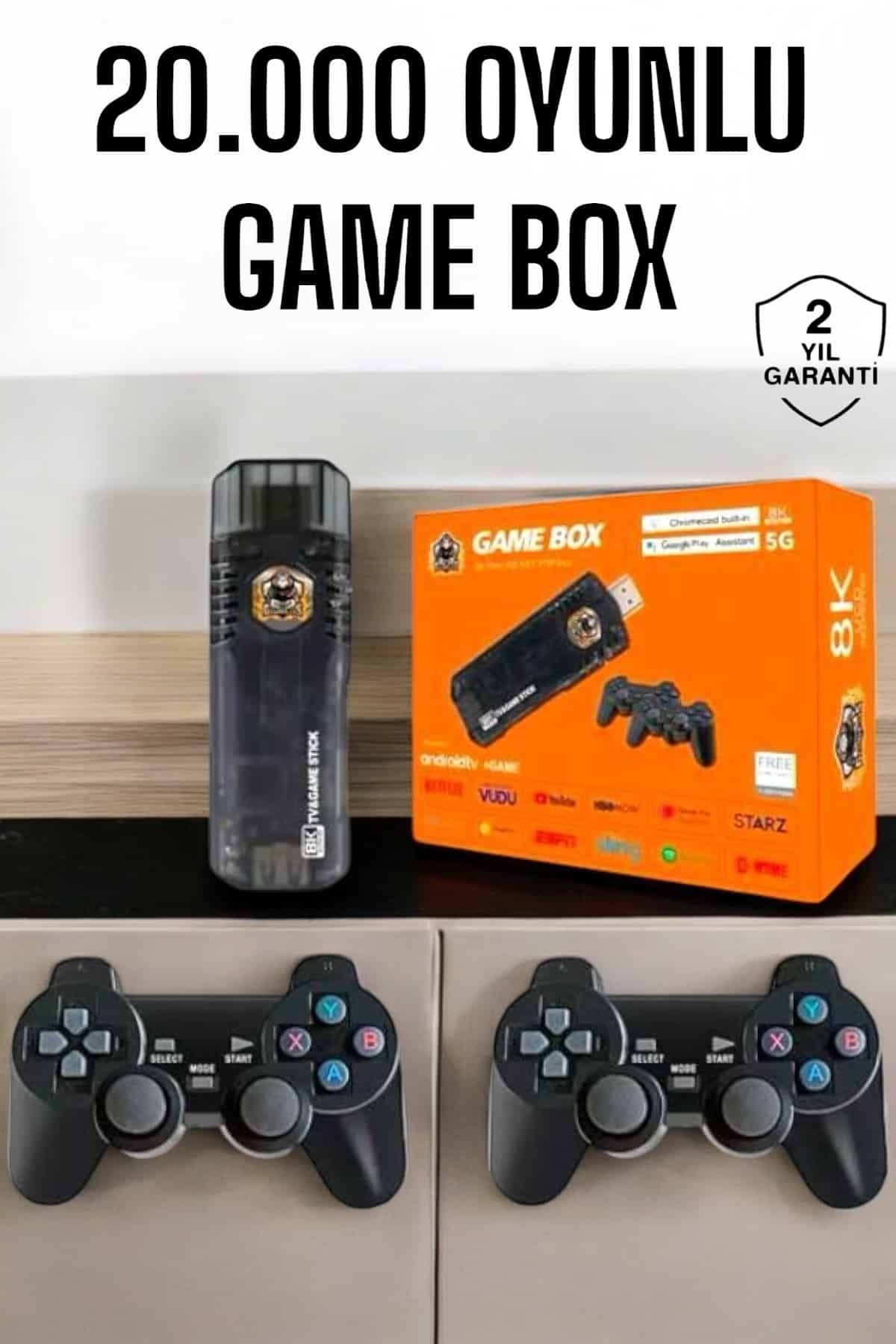 toyigoo 20.000 Oyunlu Premium Model Oyun Konsolu 8k Android Tv HD Game Stick - tygo1827-8003