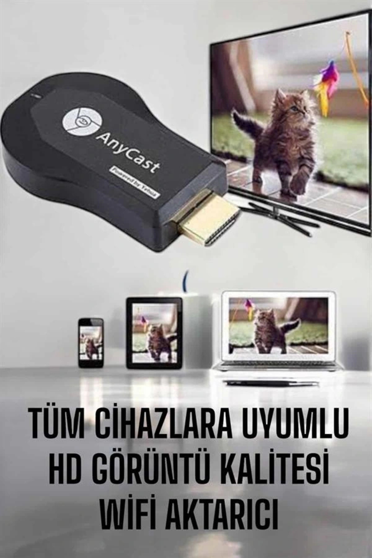 TeknomAVM M9 Plus Kablosuz Görüntü+Ses Aktarıcı HDMI TV