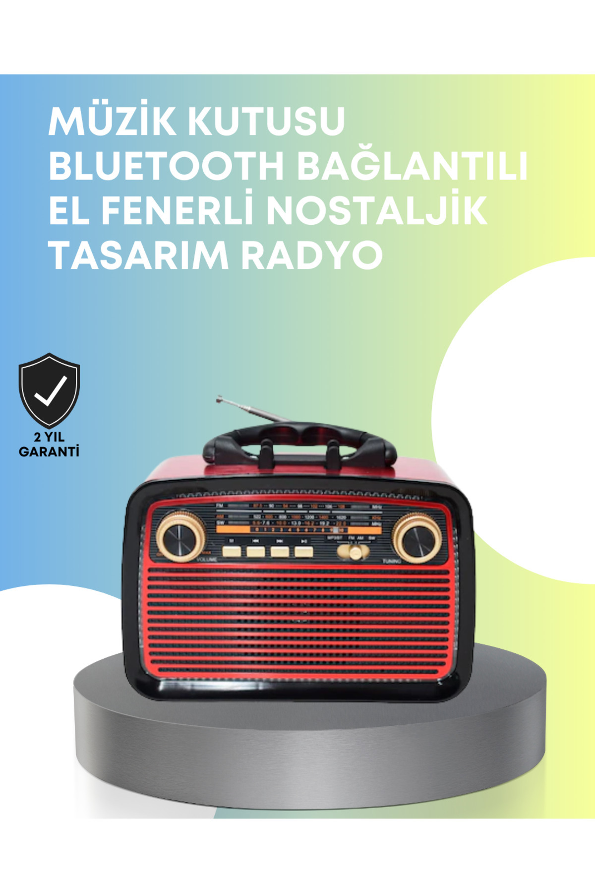 SHC42000 Taşınabilir Hoparlör – Teknoloji Ile Nostaljik Radyo Deneyimi Fm/Am Fonksiyonu