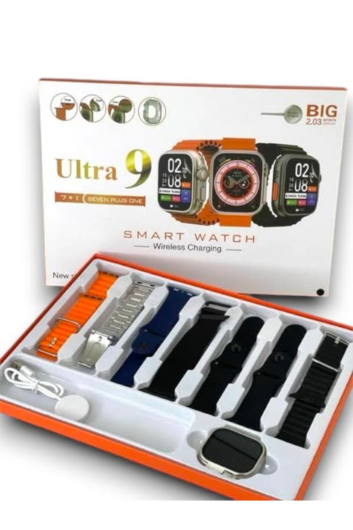 WATCH9 7 KORDONLU AKILLI SAAT - EMTHBA7044-5223