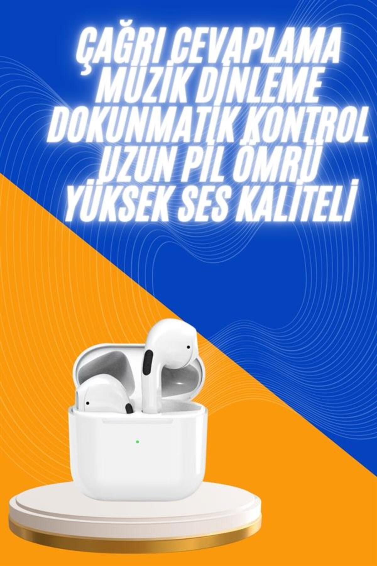 MKR Yeni Nesil Bluetooth Kulaklık Beyaz Çağrı Cevaplayabilen Kablosuz