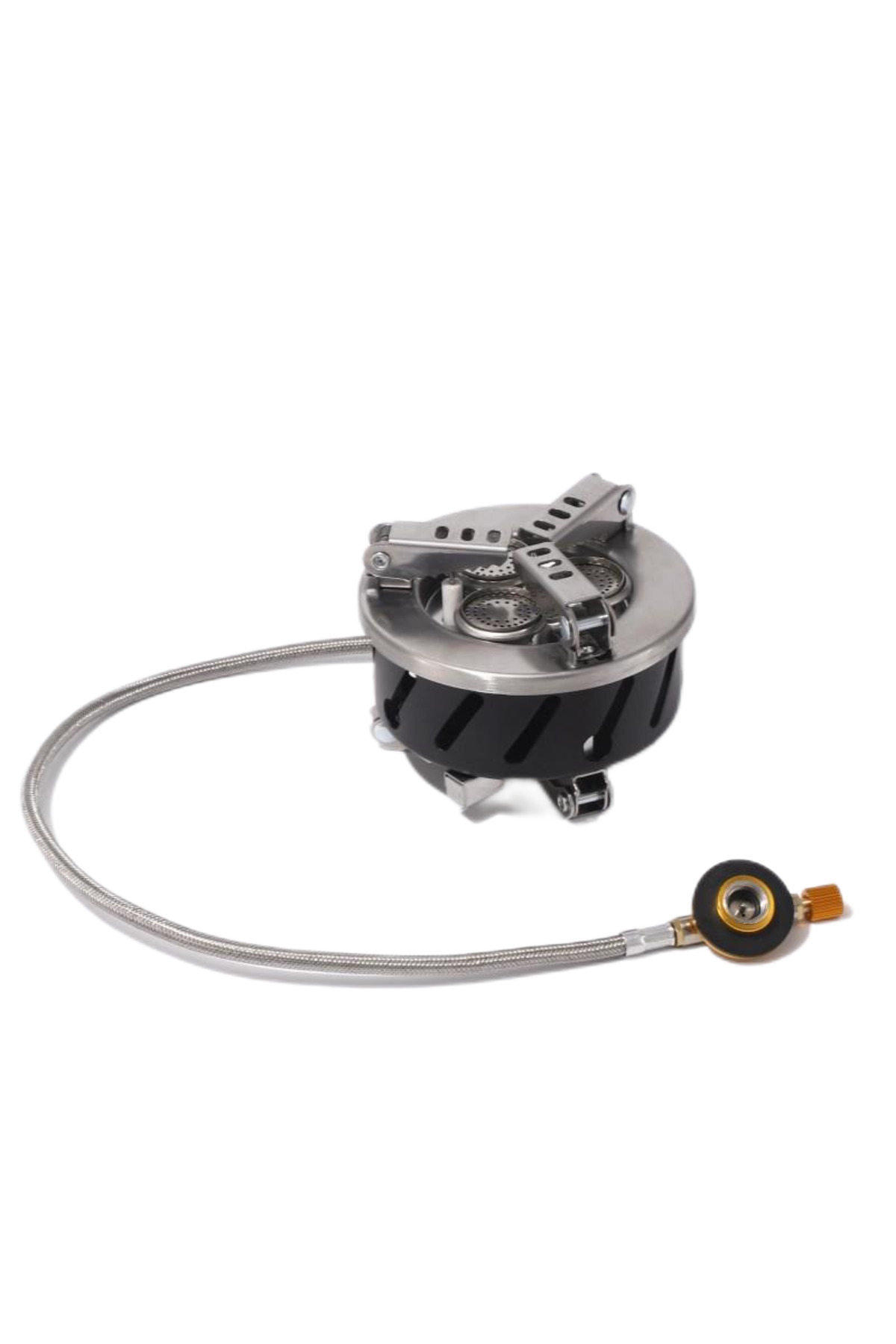 موقد غاز البوتان ثلاثي الشعلات صديق للبيئة من OEM بثلاثة رؤوس للتخييم والنزهات