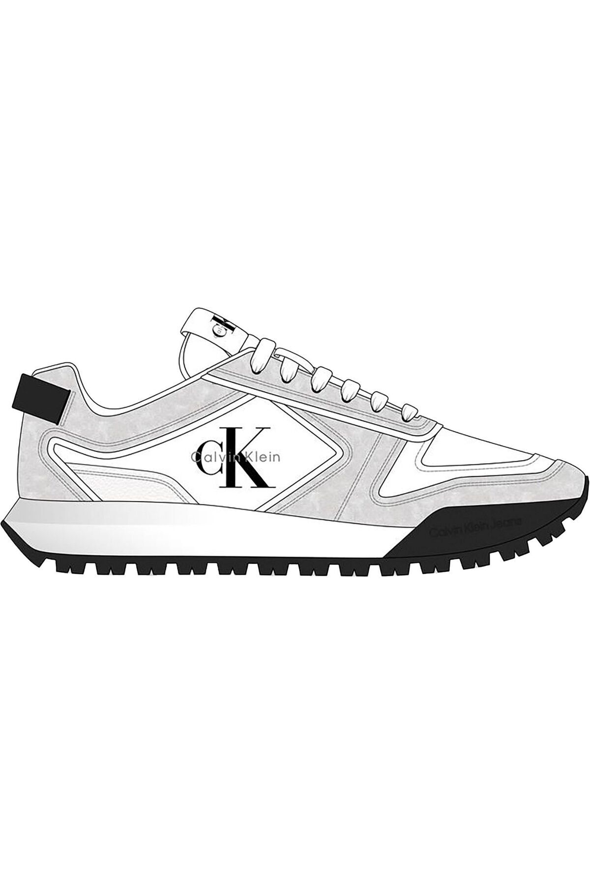 کلوین کلاین کفش کتانی سفید مردانه