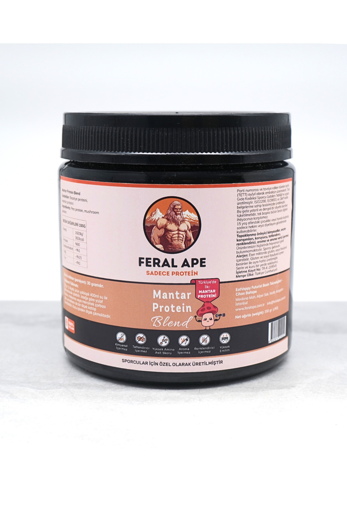 Feral Ape Mantar Protein Tozu