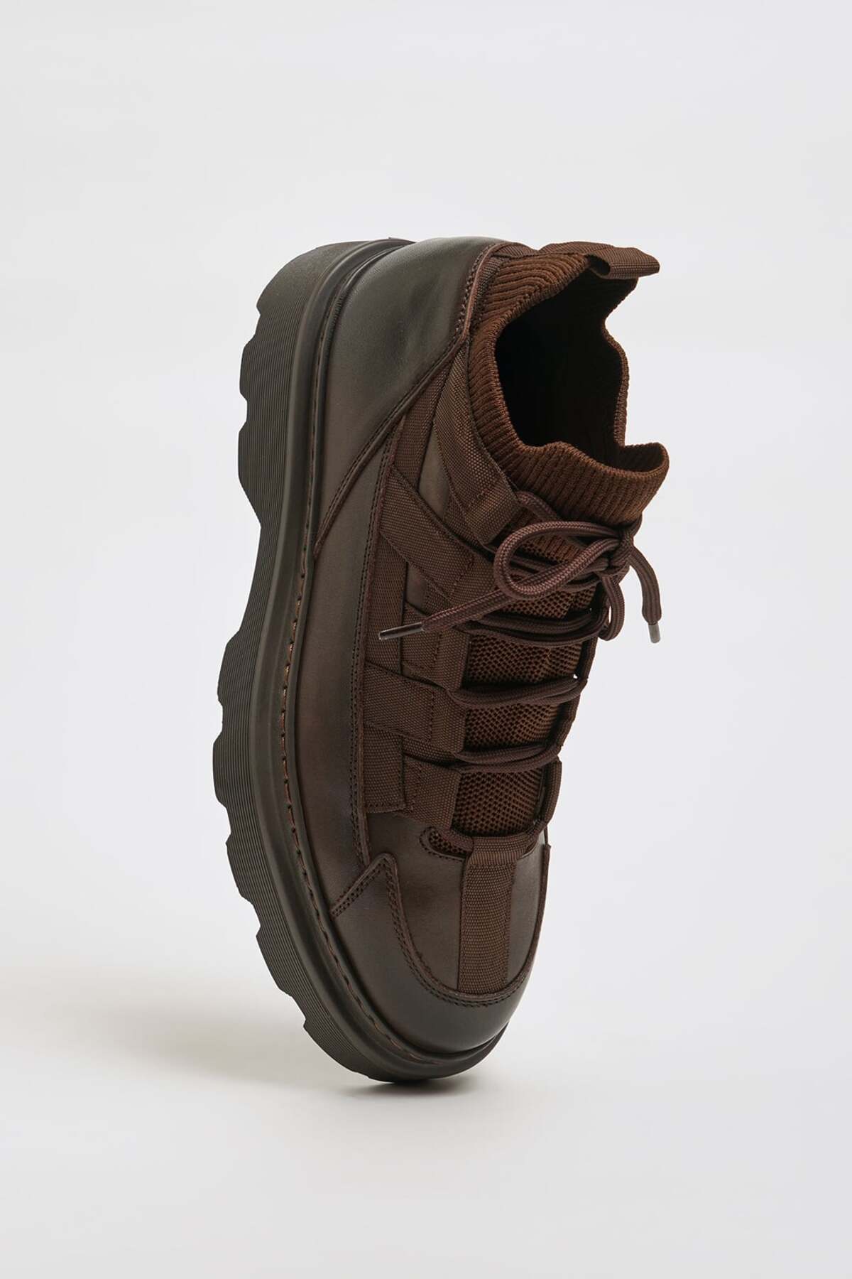 Faruk balkanas  Roberto Model Eva Taban Kombinasyonlu Deri Bot - Görsel 4