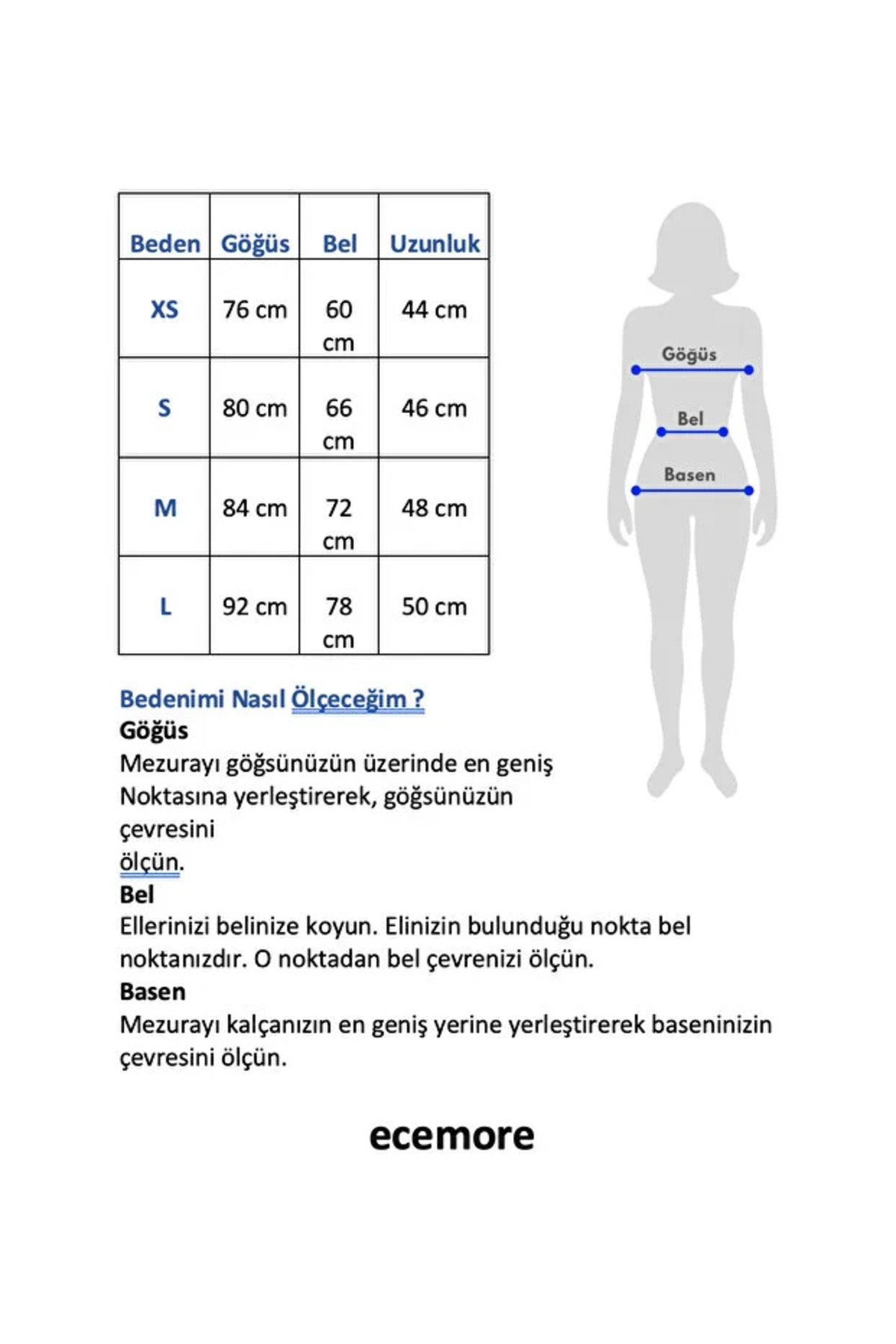 ecemore Bisiklet Yaka Belden Oturtmalı Geniş Kollu Lacivert Bluz E9128 görsel 4