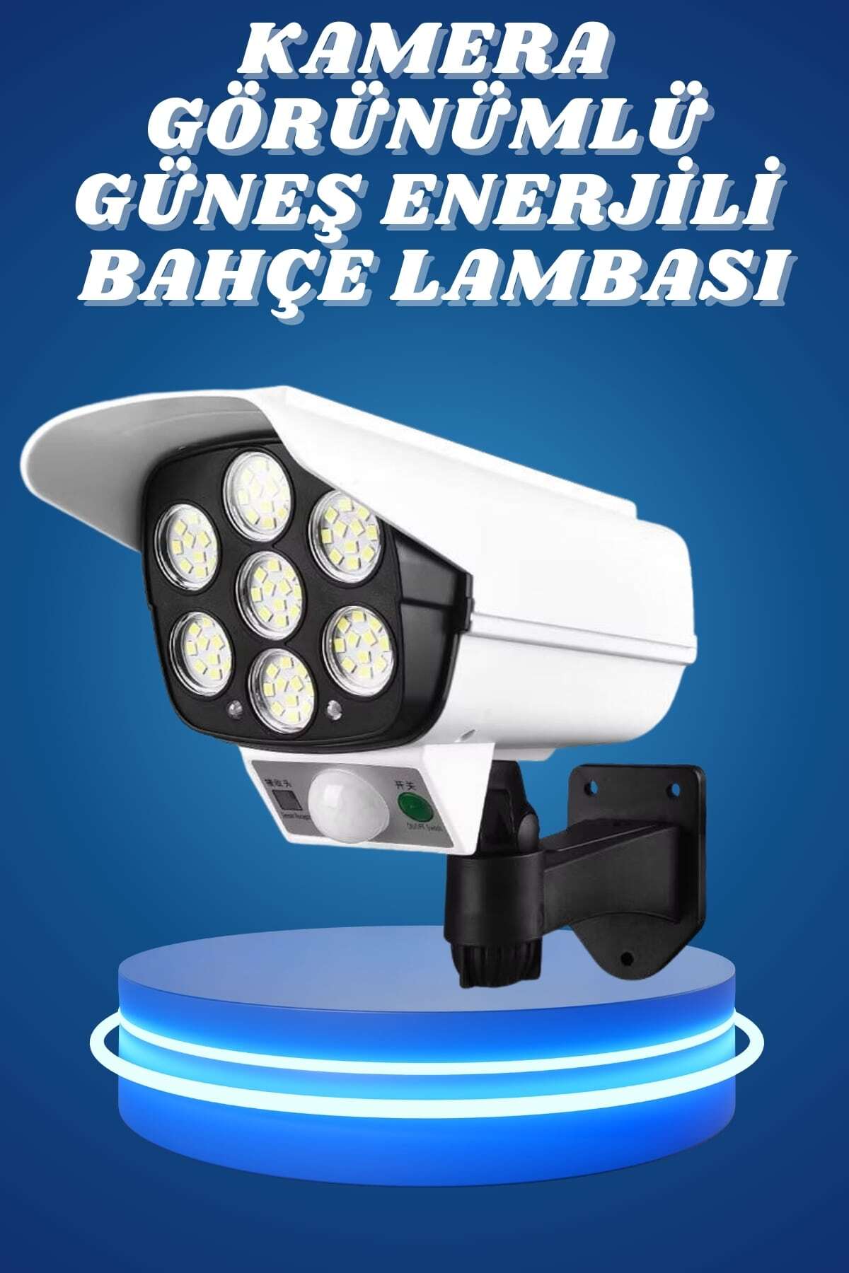 GEZBUL STORE Bahçe Aydınlatması Hareket Sensörlü Led Aydınlatma Kamera Görünümlü