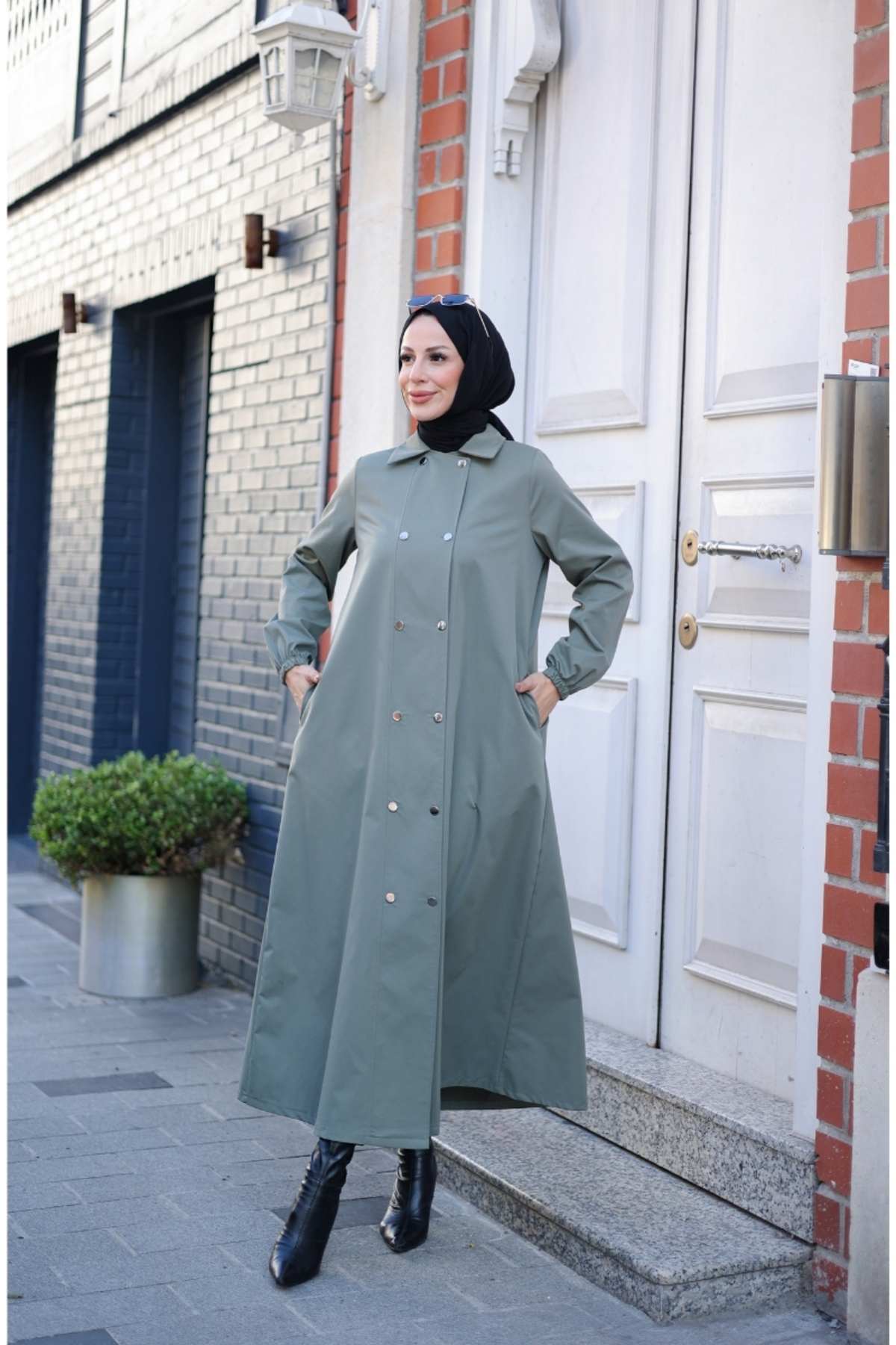 KADEEM  Nevin Gabardin Kap - 422537 - Görsel 8