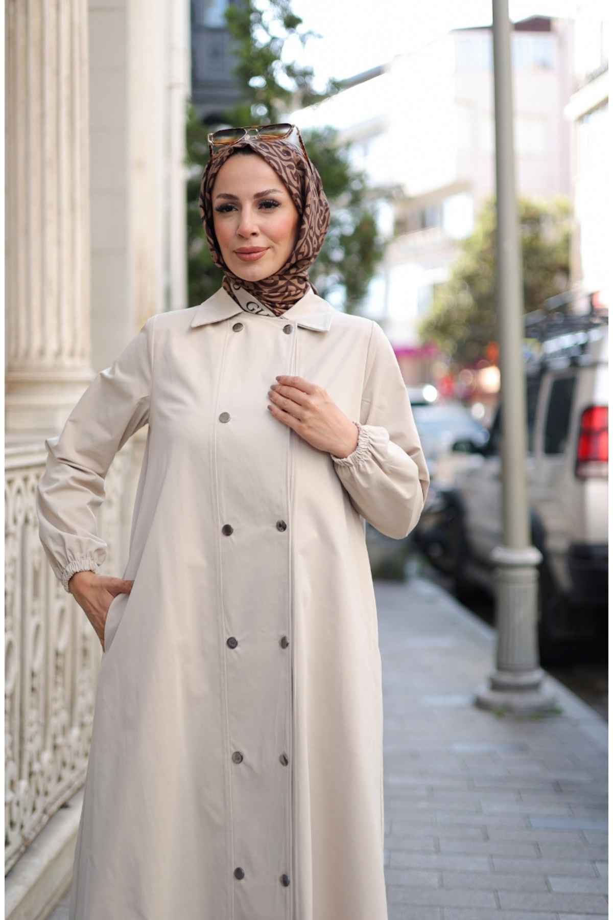 KADEEM  Nevin Gabardin Kap - 422537 - Görsel 6