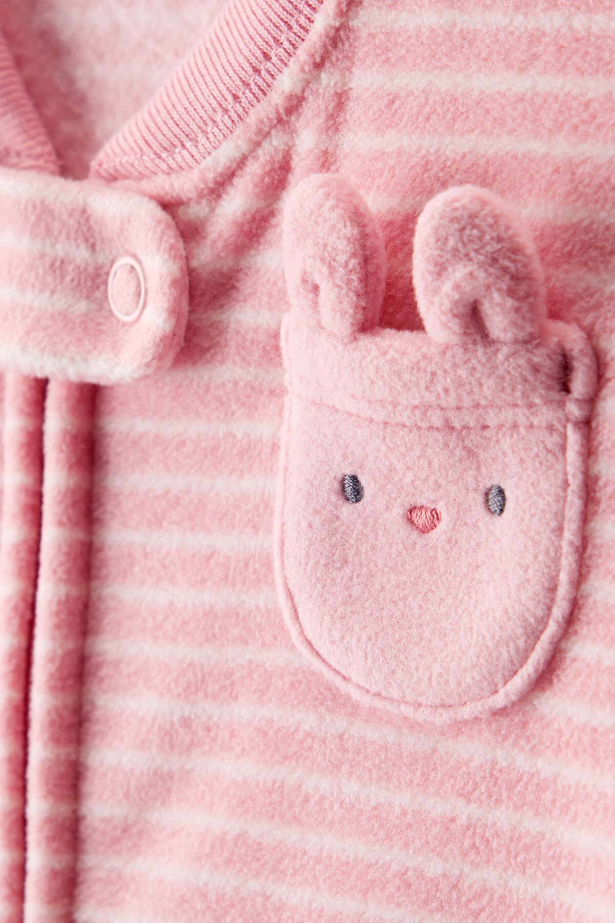 Carter's Bebek Pembe Polar Tulum fotoğrafı 2 (önizleme)