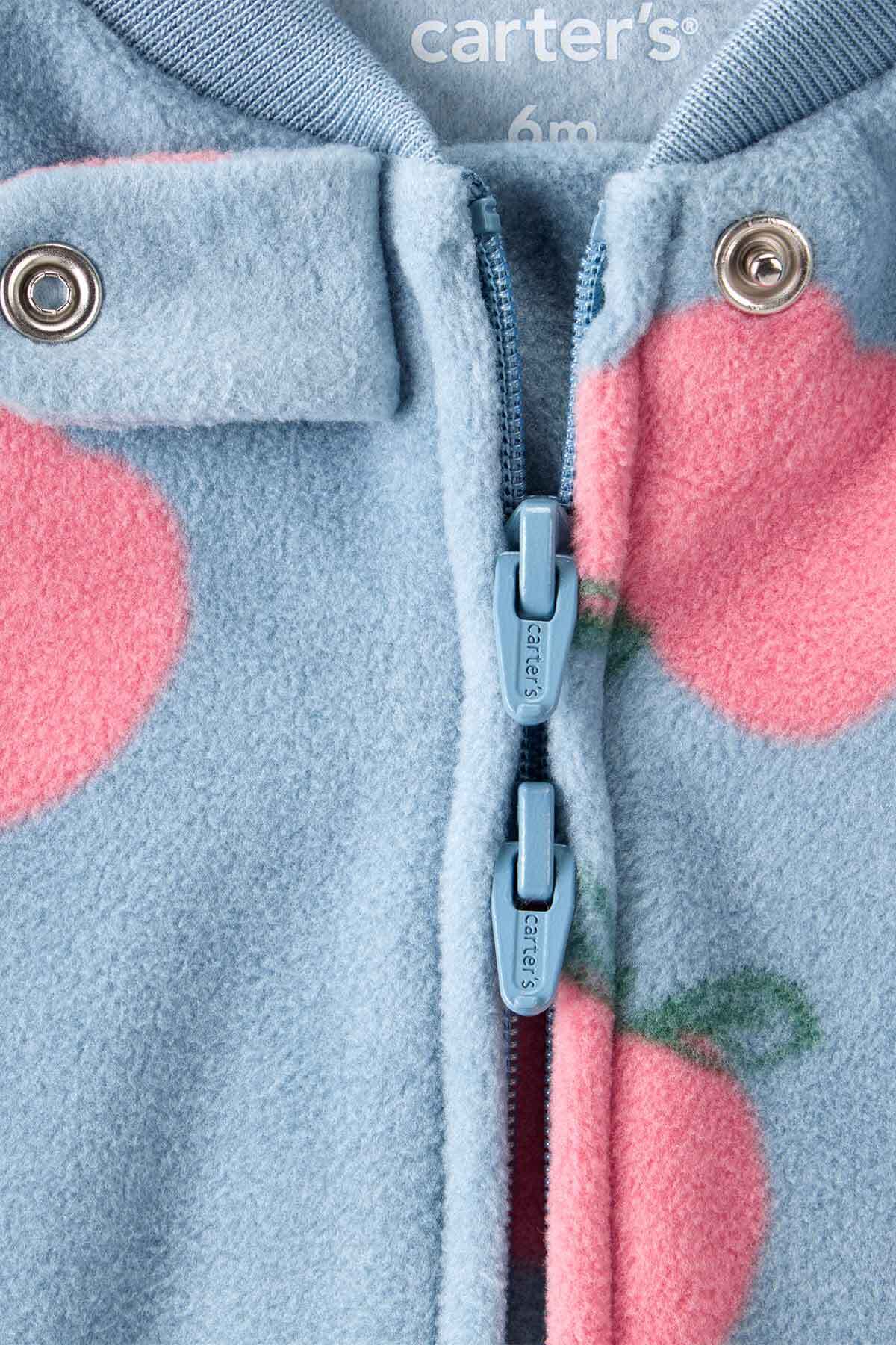 Carter's Kız Bebek Mavi Polar Tulum fotoğrafı 2 (önizleme)