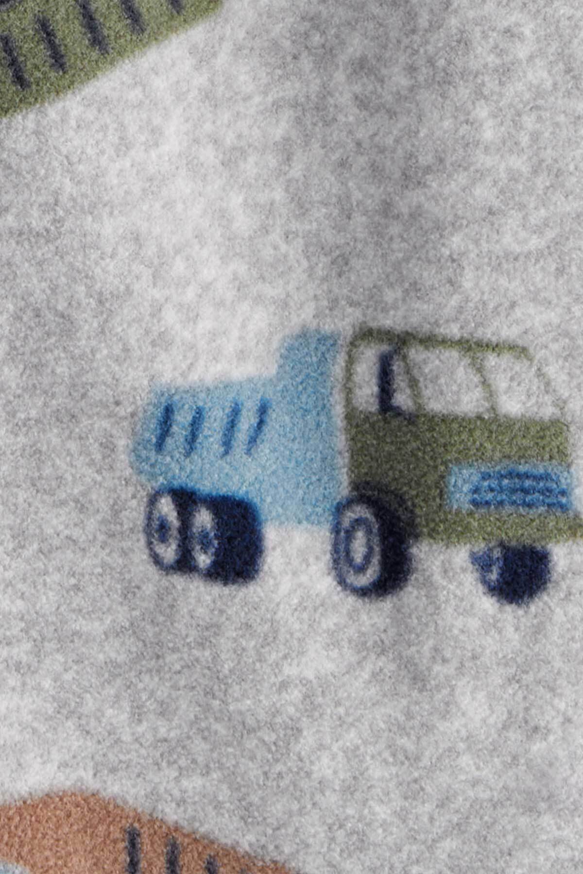 Carter's Erkek Bebek Gri Polar Tulum fotoğrafı 3 (önizleme)