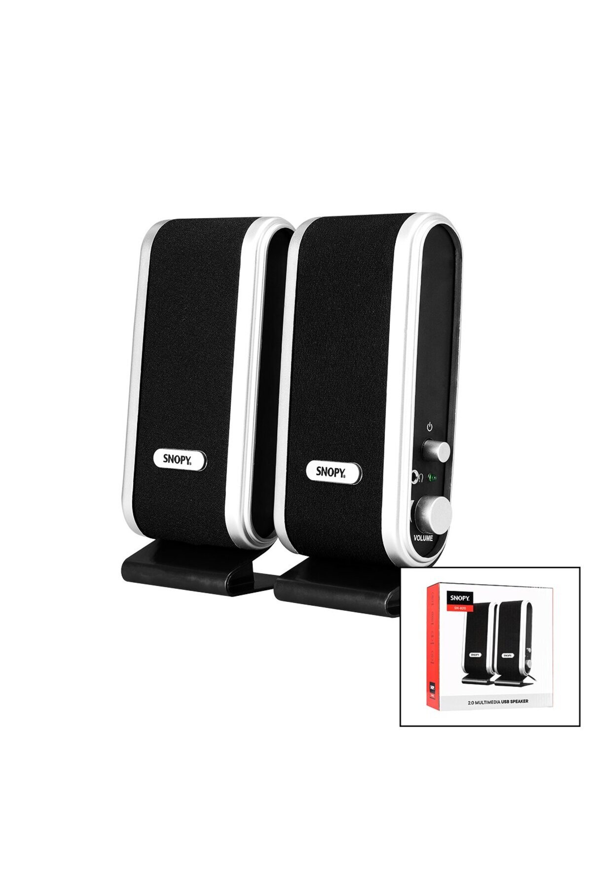 Go İthalat SNOPY SN-820 USB 2.0 MULTİMEDYA 1+1 HOPARLÖR SPEAKER SET 4W (5250)