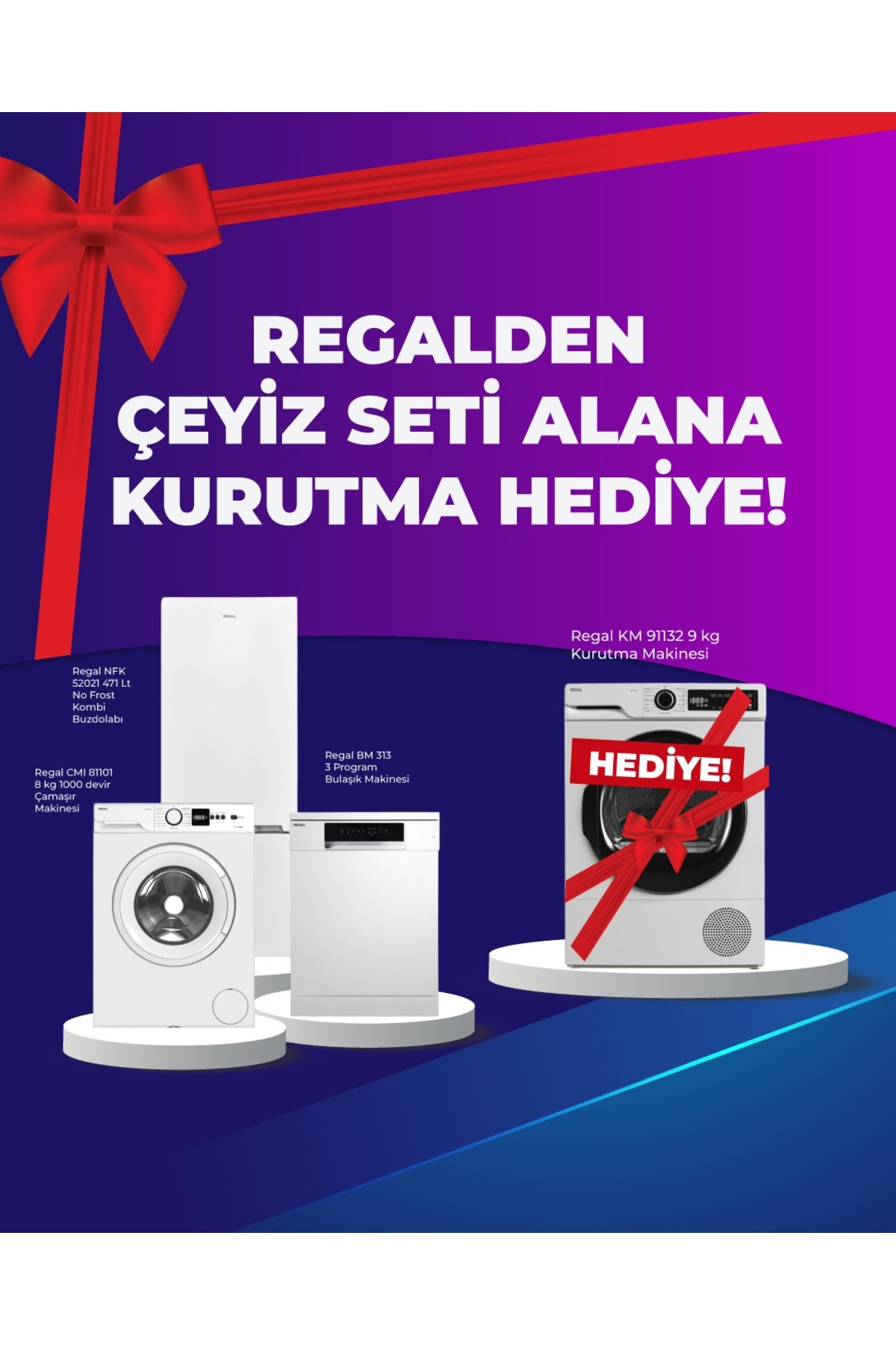 Regal 4lü Avantajlı Set (NFK 52021 + CMI 81101 + BM 313 + KM 91132)