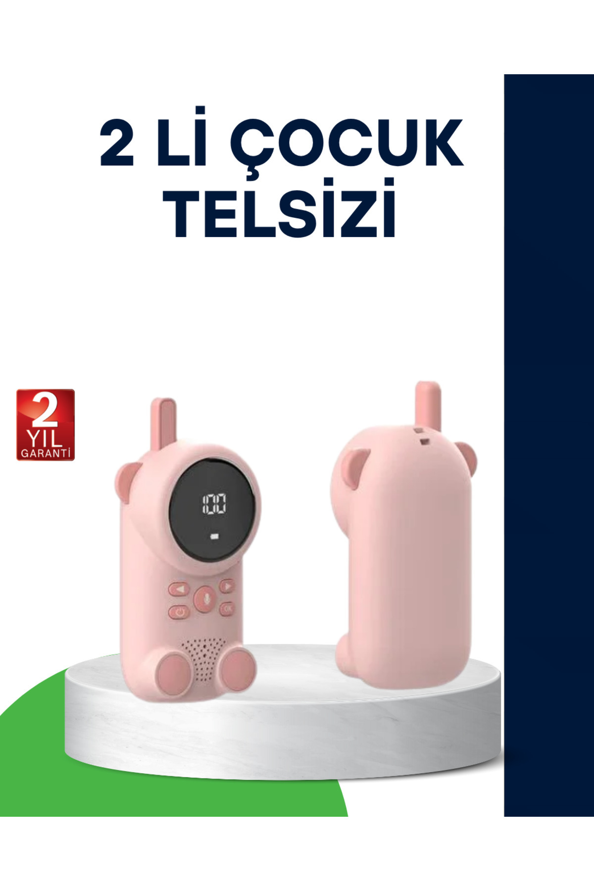 ZERO LAND MTXDPN LCD Ekranlı Bebek Telsizi – İki Yönlü Ses, Uzun Menzil, Çocuk (163143) Dostu Tasarım