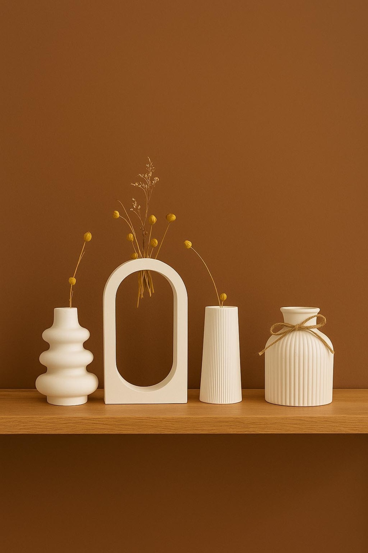 Rummjewelry 4 lü Minimal 10 cm İskandinav Tarzı Bohem Vazo Hediyelik Pinterest Set Vazo Dekoratif Eşya