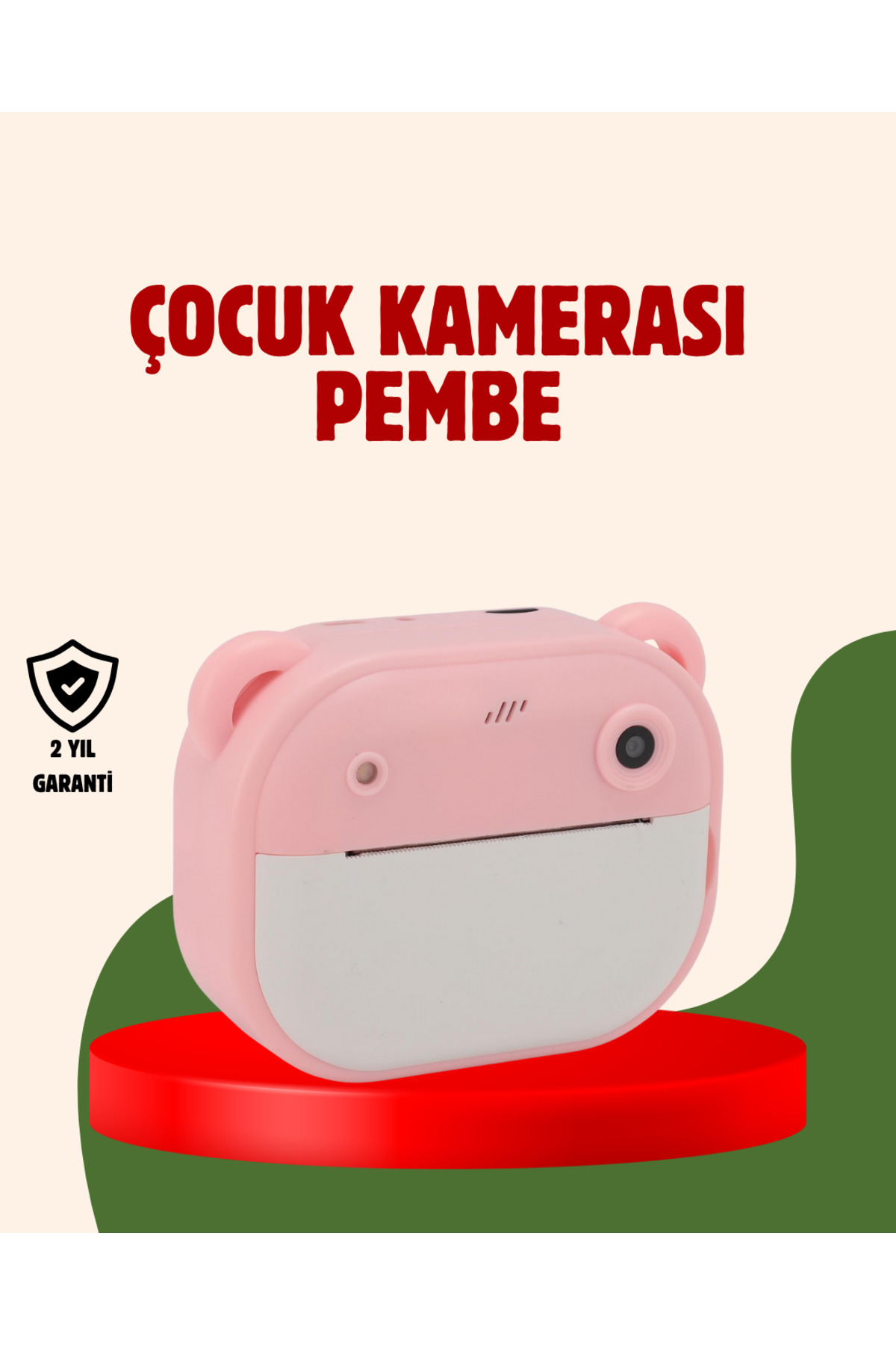 Machnera Çocuklar İçin Şipşak Yazıcı Kamera 24MP HD Çift Lensli Termal Baskılı