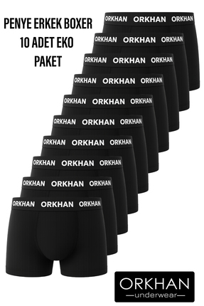 ORKHAN Erkek Boxer , Pamuk Elastan , Likralı ,Günlük ,Soft Kumaş , Esnek 10 '...