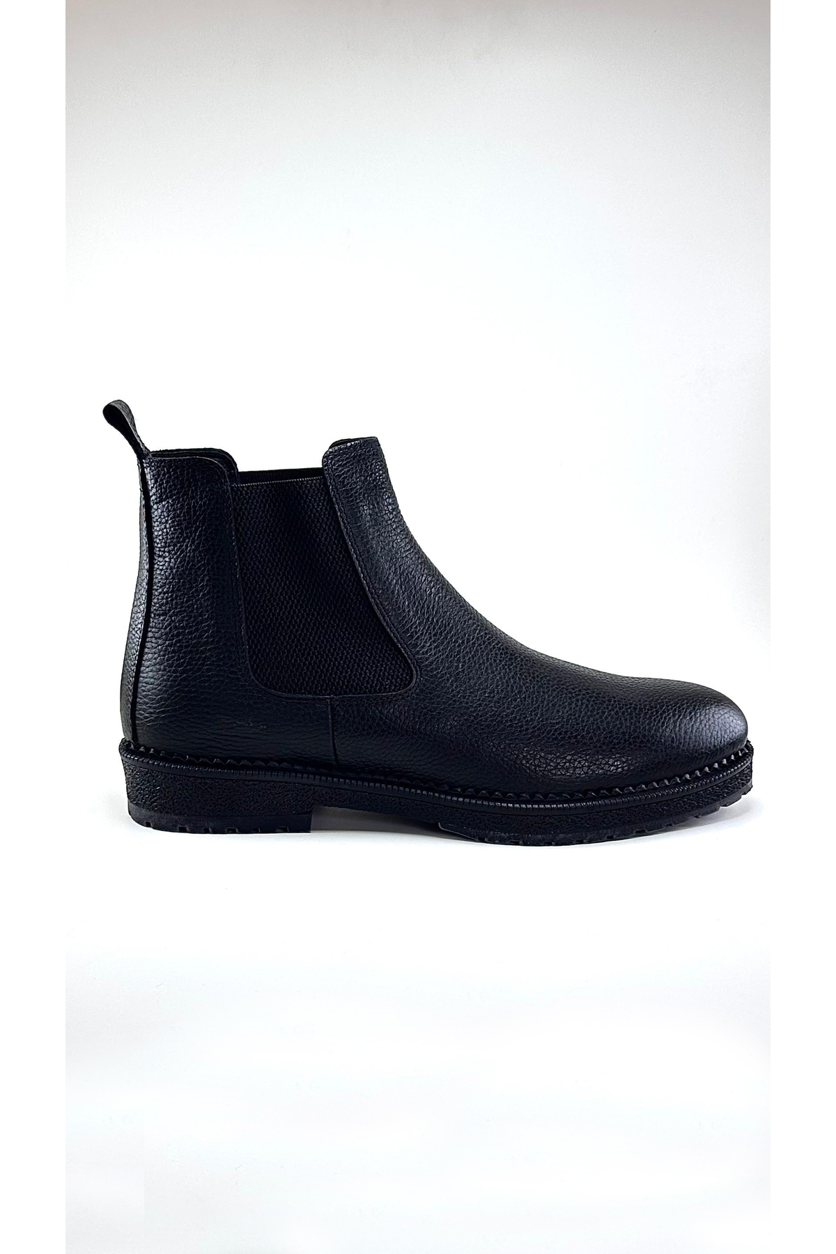 ALZA SHOES Genuine Leather Chelsea Men's Winter Boots - Lightweight and Comfortable - Suitable for Everyday Wear
