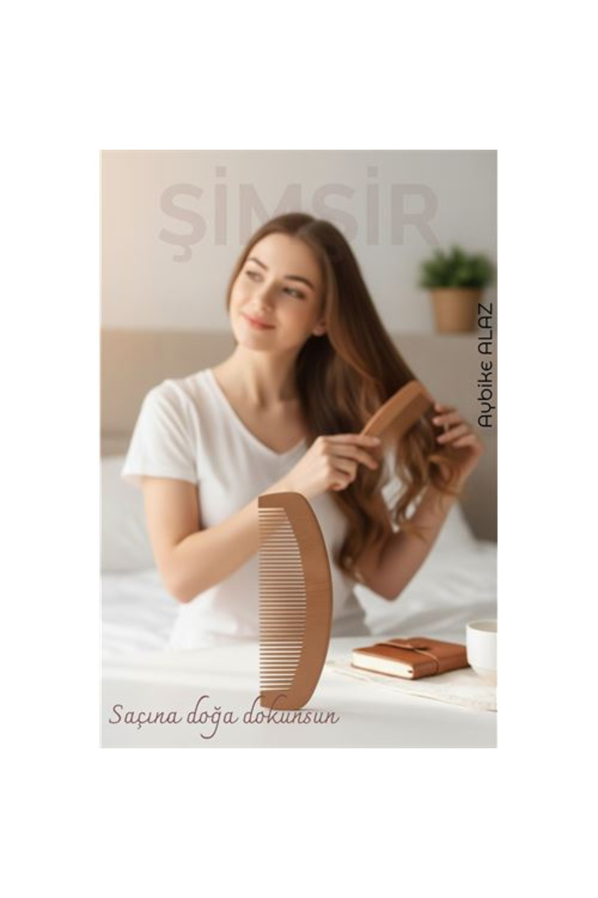 mudikonsept Doğal Şimşir Ahşap Tarak - 16 cm Anti-statik Kepek Karşıtı ve El Yapımı