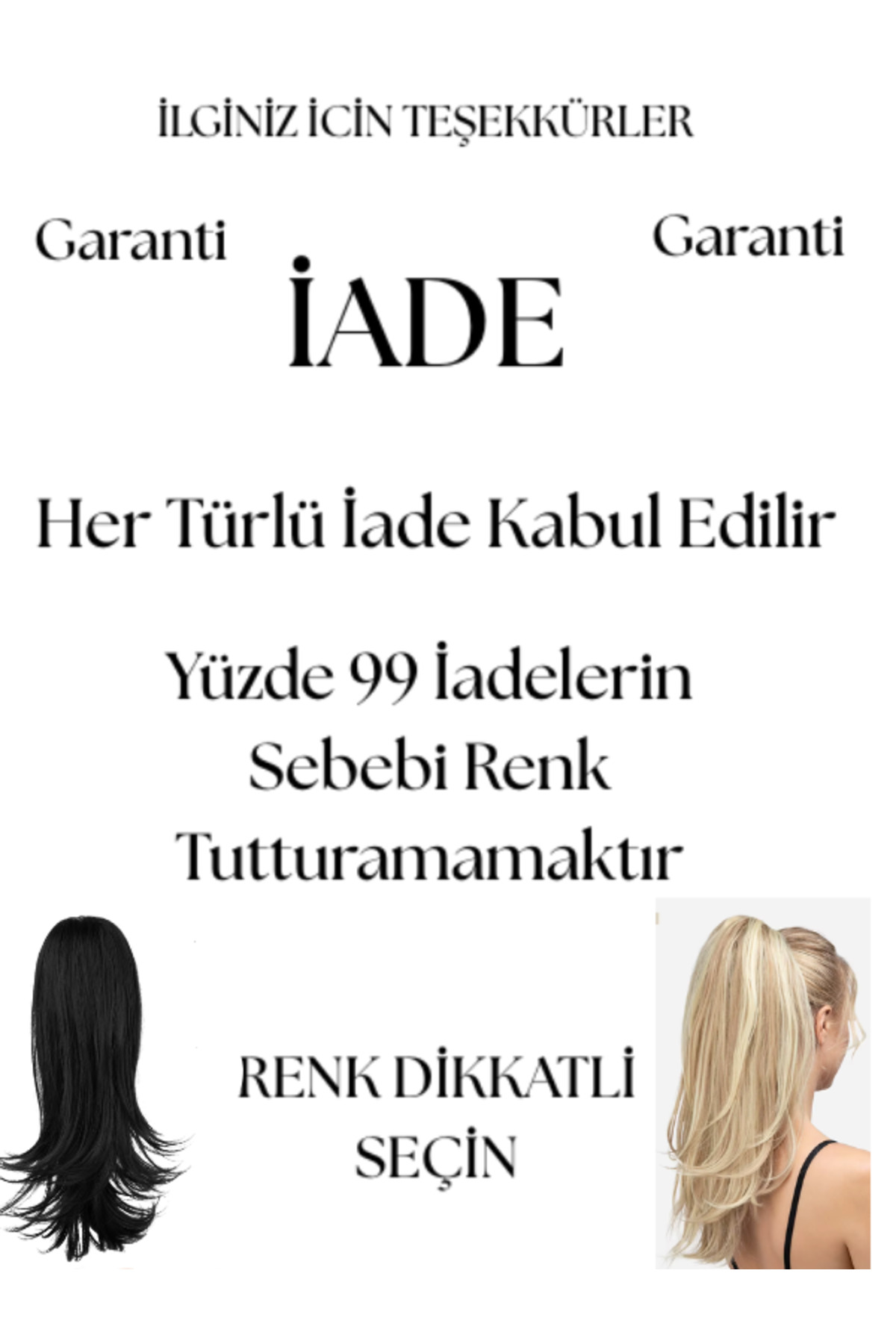 YARAT Medium Kahverenk Hafif Dalgalı Tokalı Veya Tokasız At Kuyruğu Peruk 56 Cm 150/160 Gram görsel 5