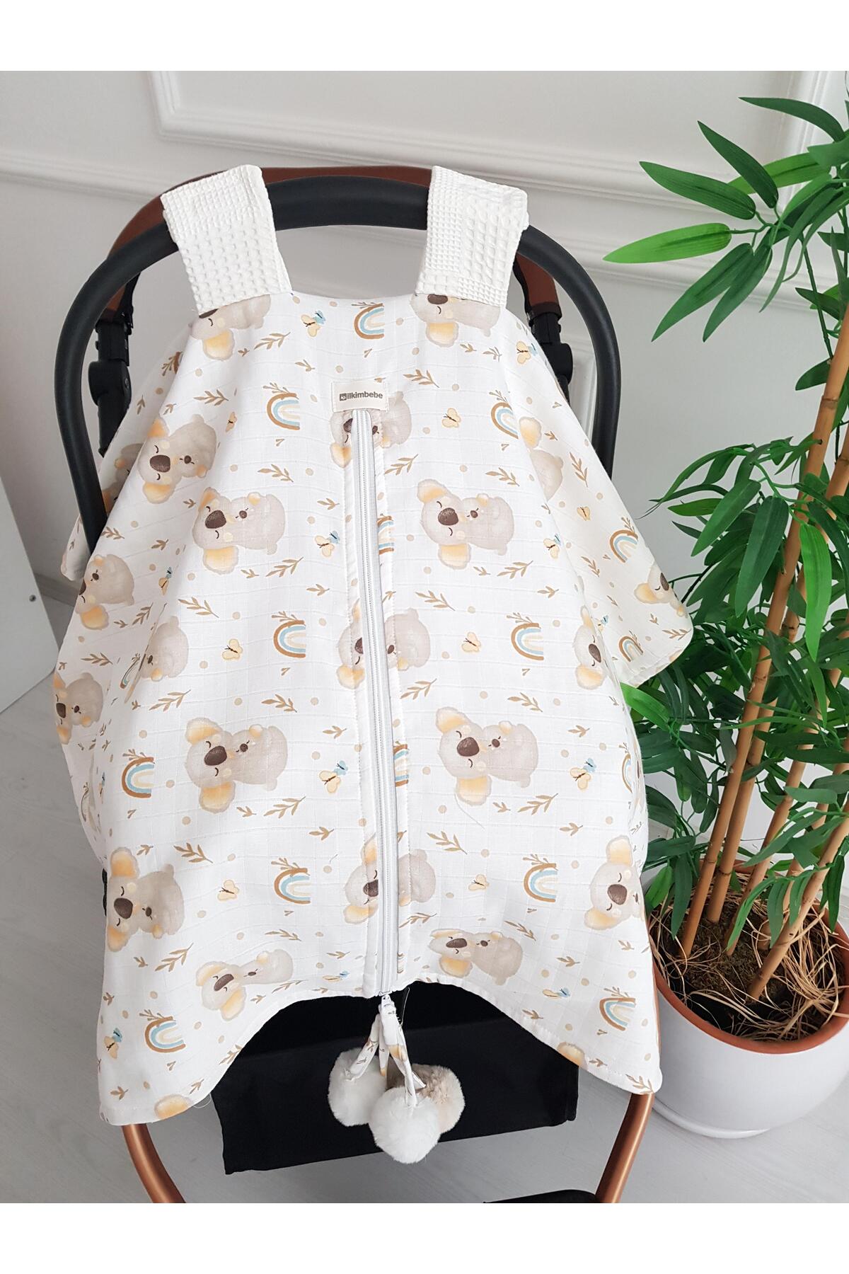 ib ilkimbebe Puset Örtüsü Koala Pikeli ,Yenidoğan Bebek Ürünleri, Arabası fotoğrafı 3 (önizleme)