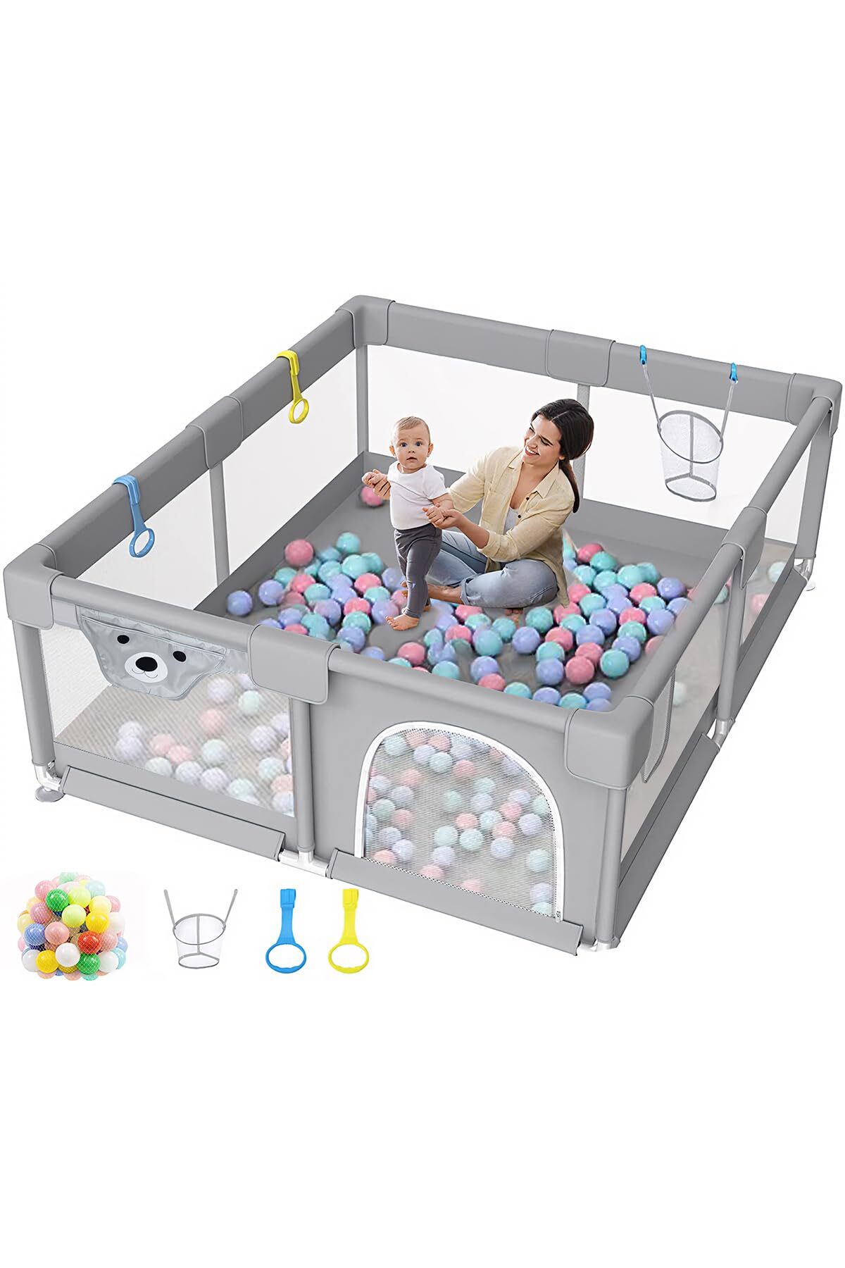 حظيرة لعب للأطفال 200 × 180 بوصة، حظيرة لعب للأطفا...