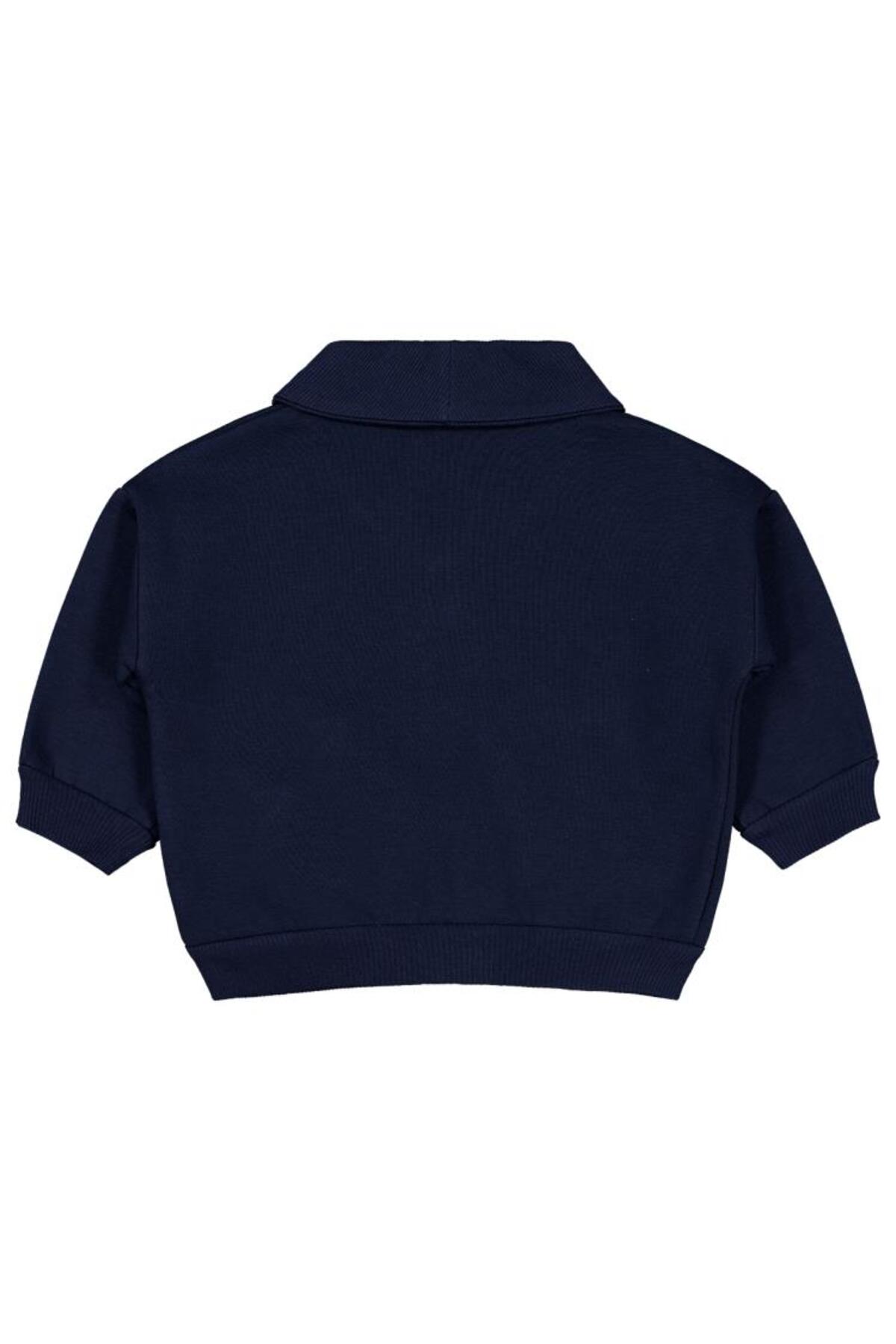 Civil Baby Yazı Nakışlı 6-18 Ay Hırka - Lacivert 6-9 Ay fotoğrafı 2 (önizleme)