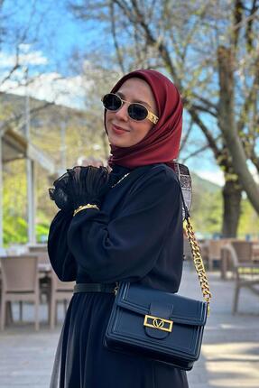 Levidor Siyah Deri Zincir Askılı Omuz Çantası