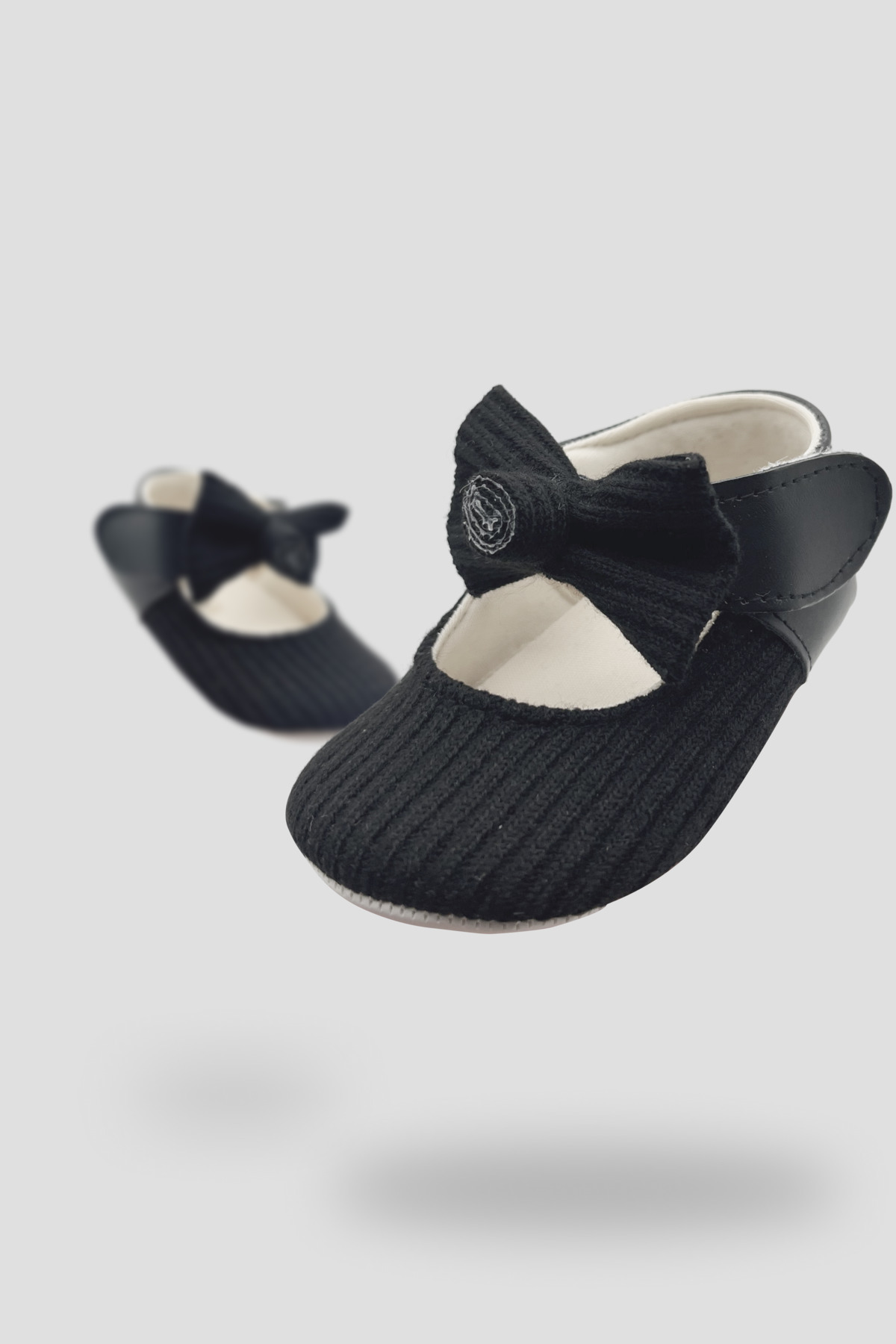 Defne Baby Yumuşacık Triko Dokulu Fiyonk Detaylı İlk Adım Bebek Ayakkabısı fotoğrafı 4 (önizleme)
