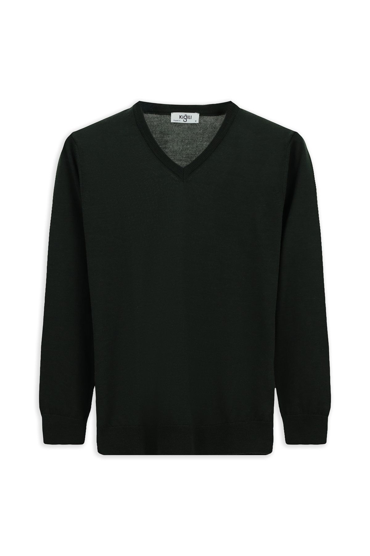 کیگیلی ژاکت بافتنی پشمی گرم یقه هفت معمولی