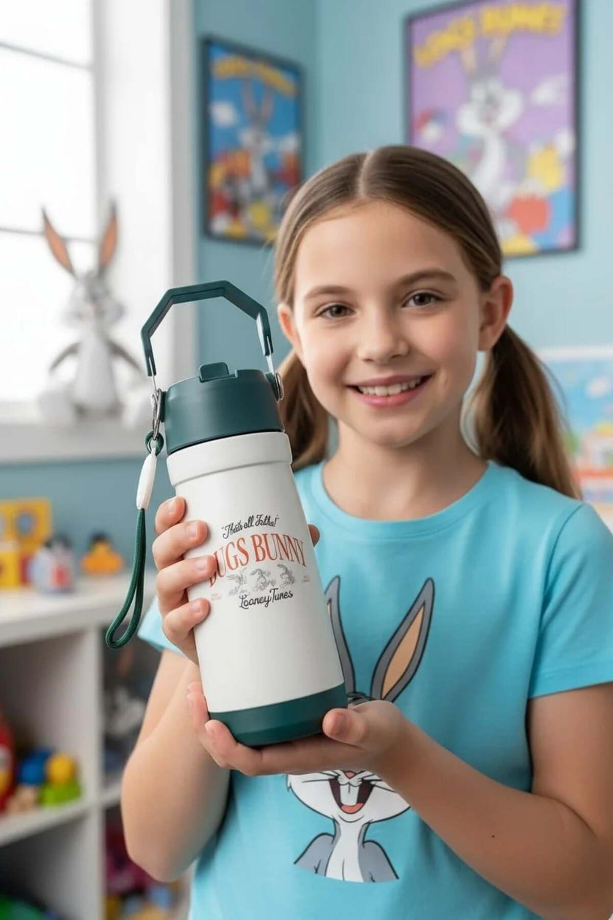 BUGS BUNNY Lisanslı Retro Serisi Tutacaklı Termos 550 ml fotoğrafı 2 (önizleme)